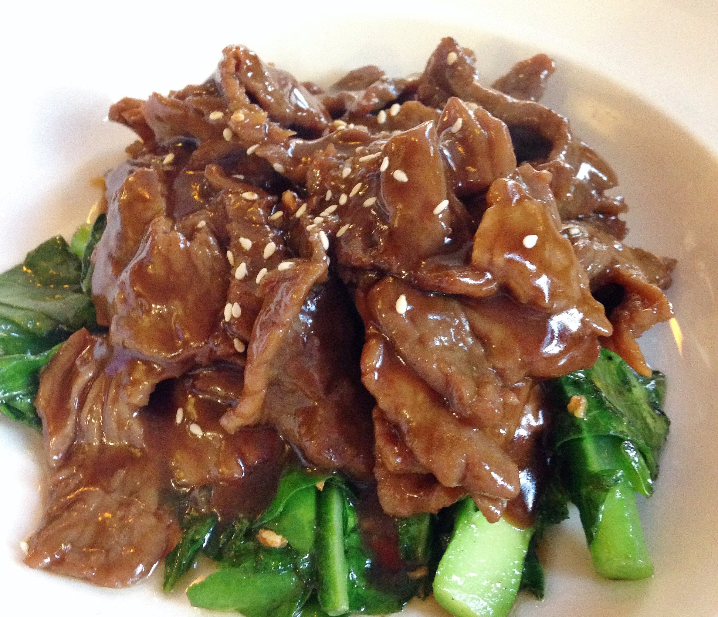 Pad Oyster Sauce With Beef Kai-Laan